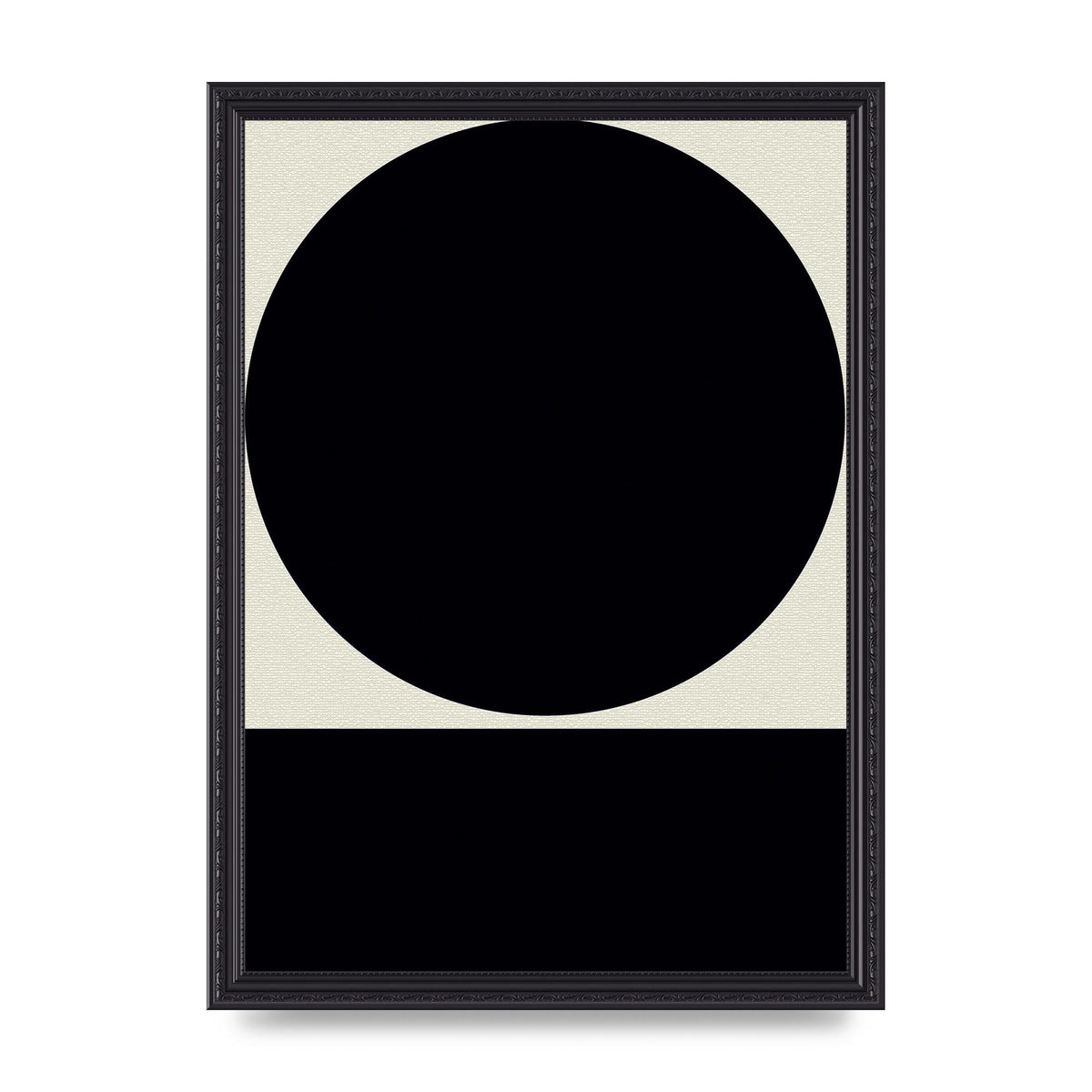 Abstract Bold Block Circle Shape Art For The Home - A3 framed