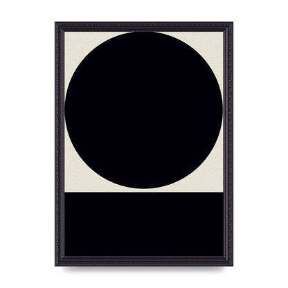 Abstract Bold Block Circle Shape Art For The Home - A3 framed