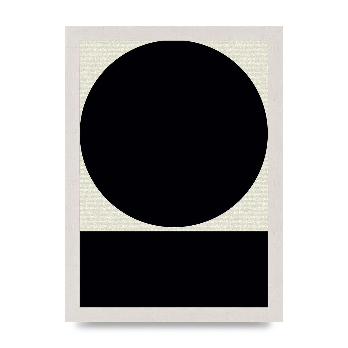 Abstract Bold Block Circle Shape Art For The Home - A4 framed