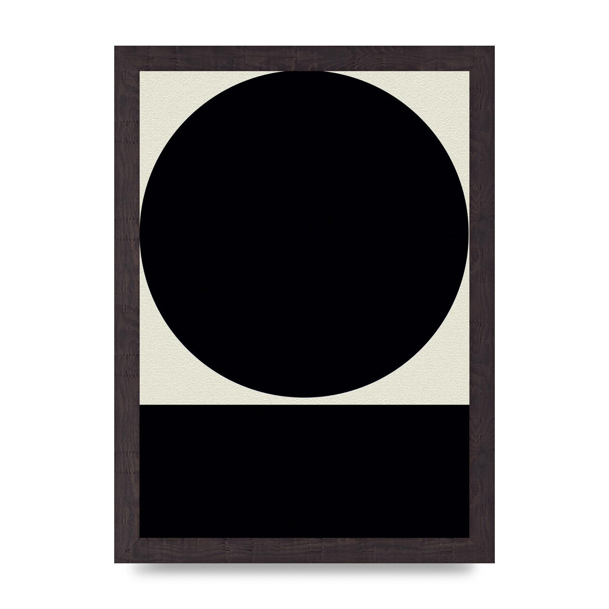 Abstract Bold Block Circle Shape Art For The Home - A4 framed