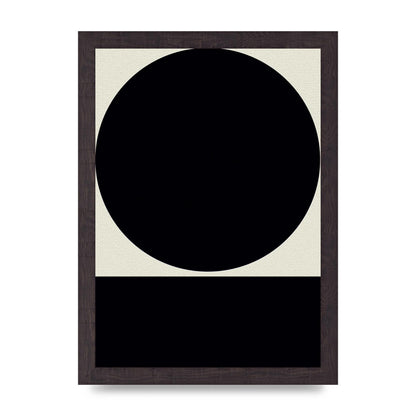 Abstract Bold Block Circle Shape Art For The Home - A4 framed
