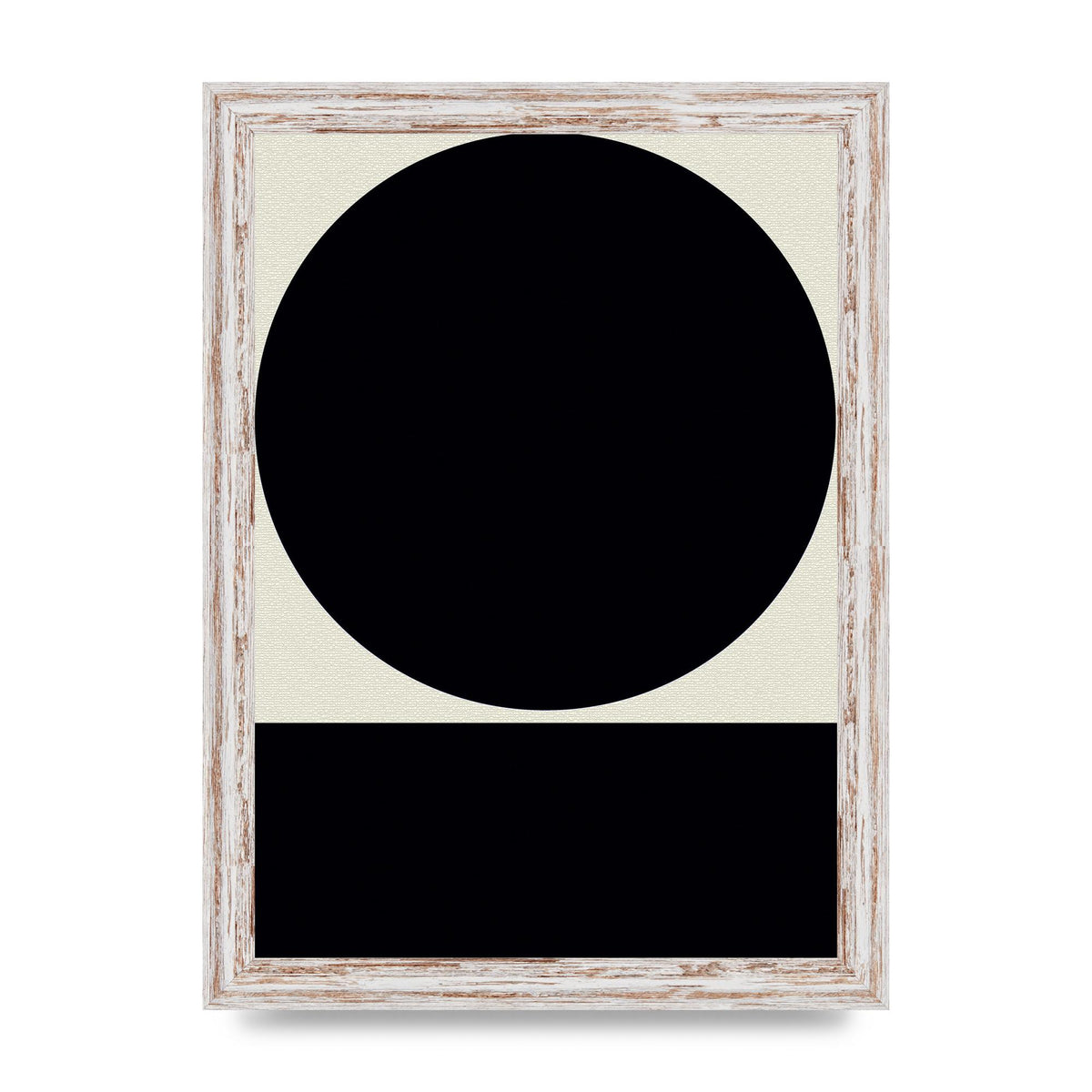 Abstract Bold Block Circle Shape Art For The Home - A4 framed