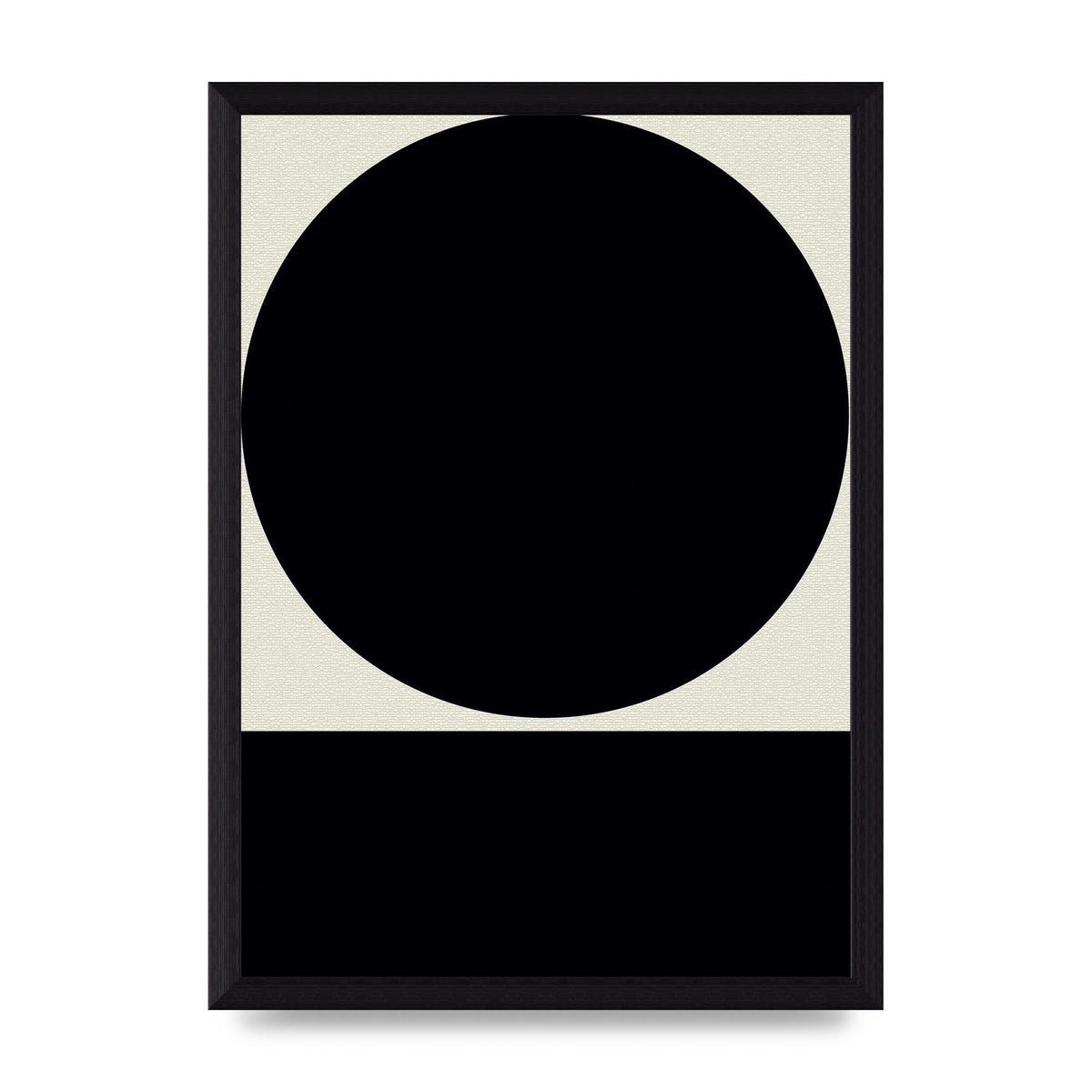 Abstract Bold Block Circle Shape Art For The Home - A4 framed