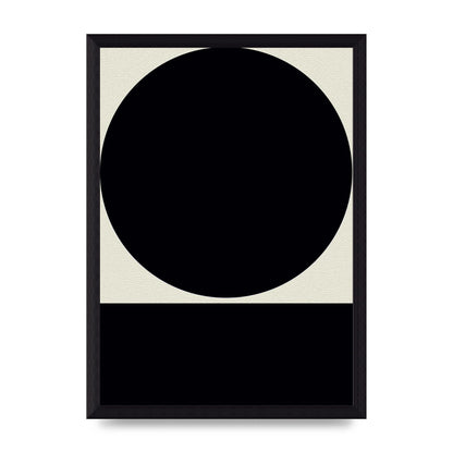Abstract Bold Block Circle Shape Art For The Home - A4 framed