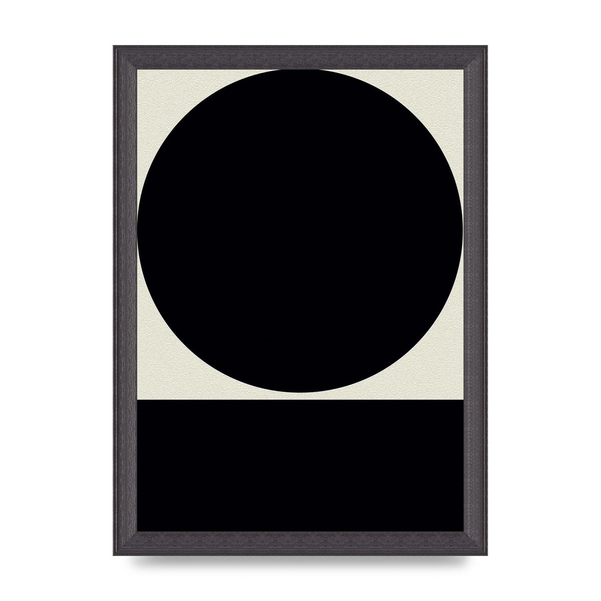 Abstract Bold Block Circle Shape Art For The Home - A4 framed