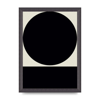 Abstract Bold Block Circle Shape Art For The Home - A4 framed
