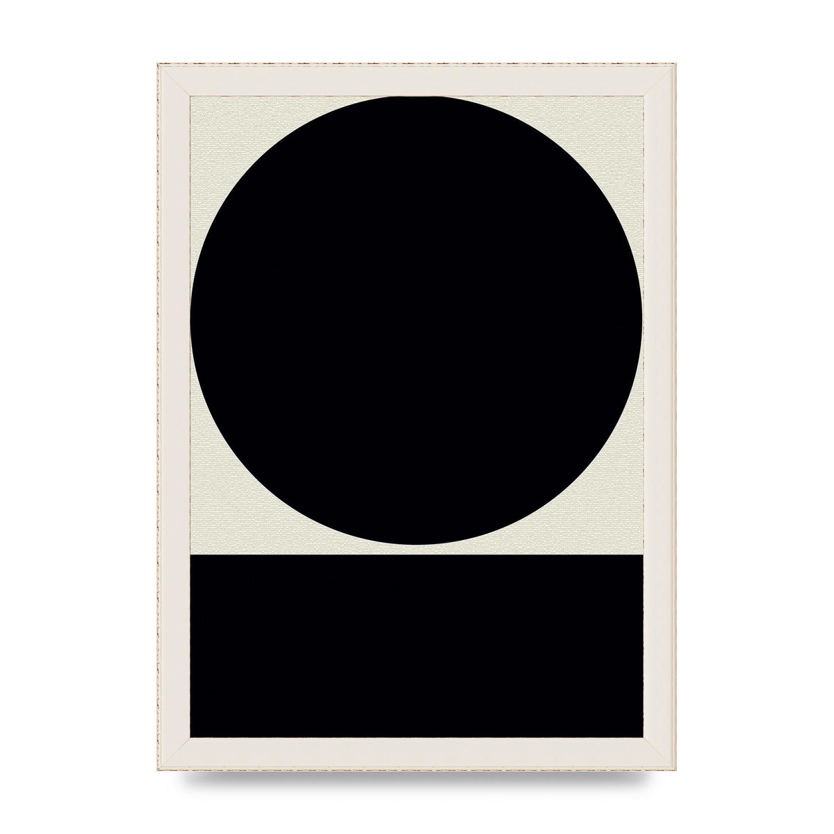 Abstract Bold Block Circle Shape Art For The Home - A4 framed