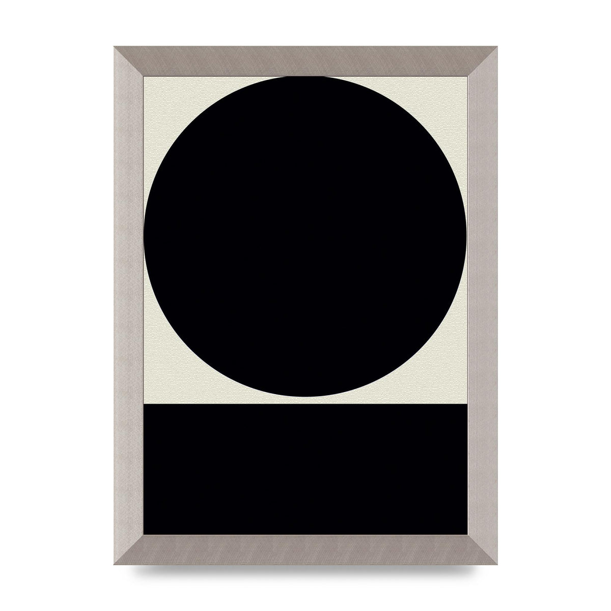 Abstract Bold Block Circle Shape Art For The Home - A4 framed