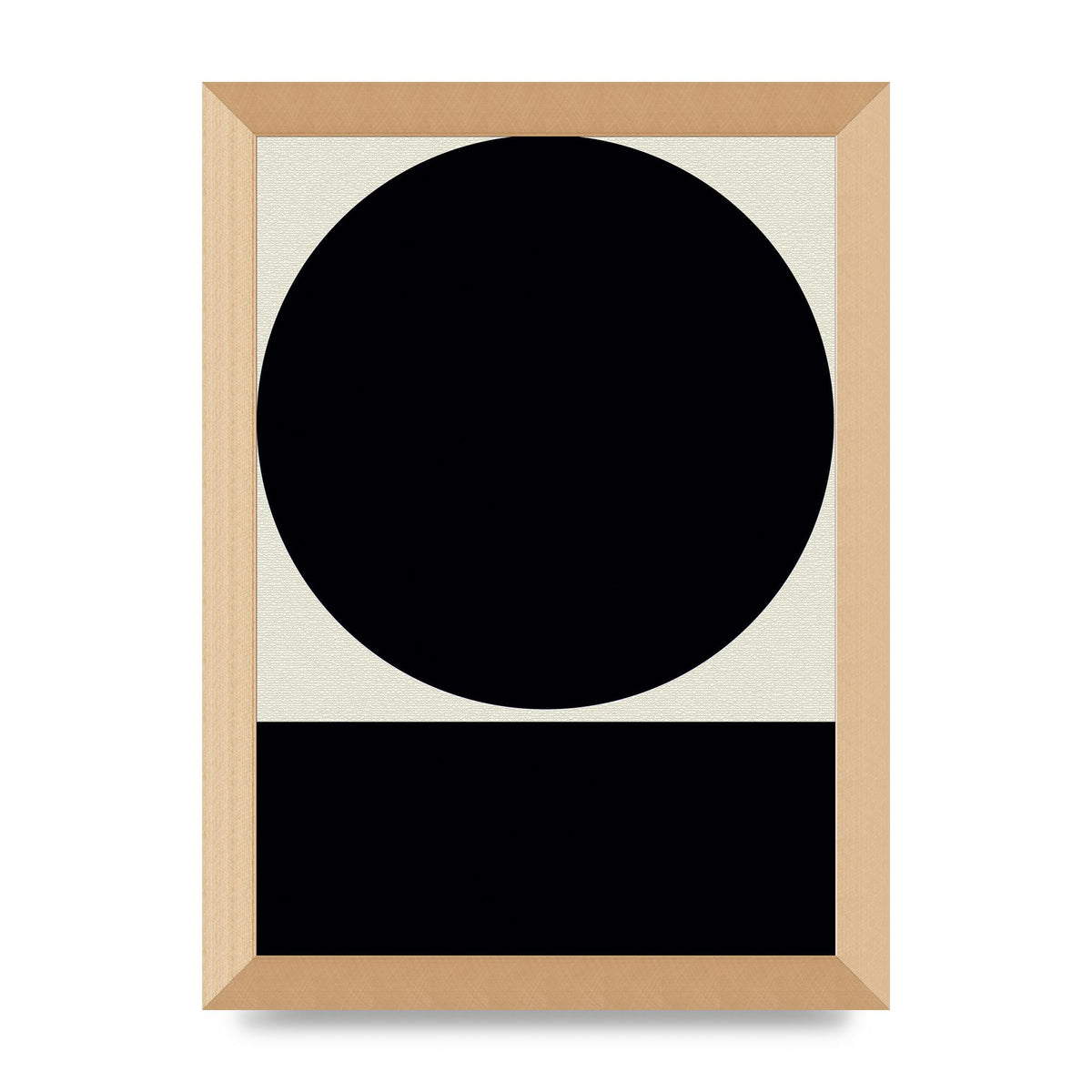 Abstract Bold Block Circle Shape Art For The Home - A4 framed