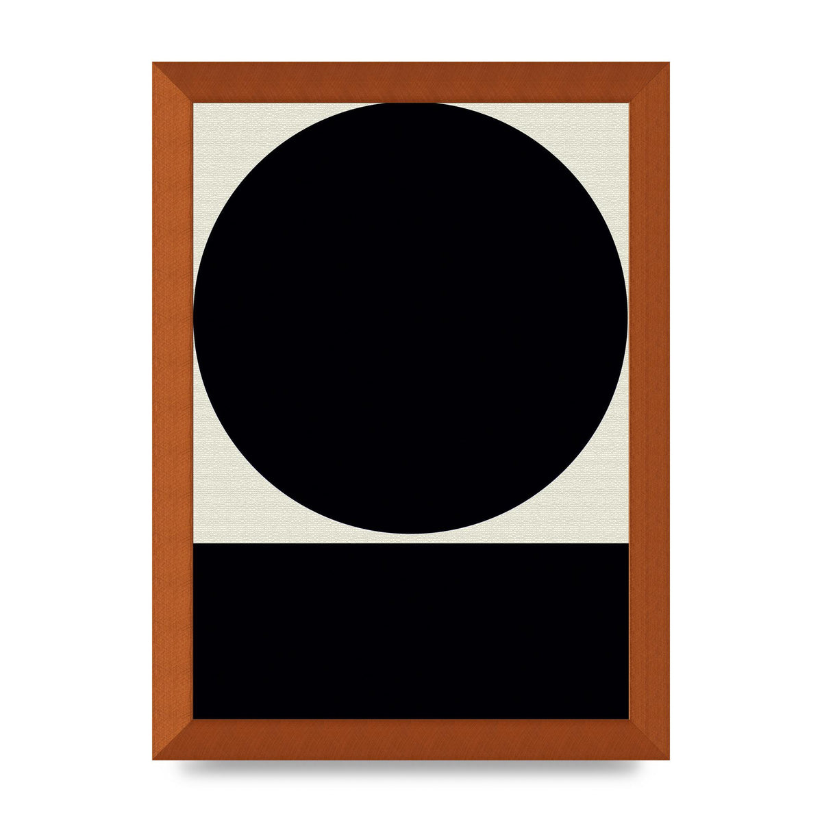 Abstract Bold Block Circle Shape Art For The Home - A4 framed