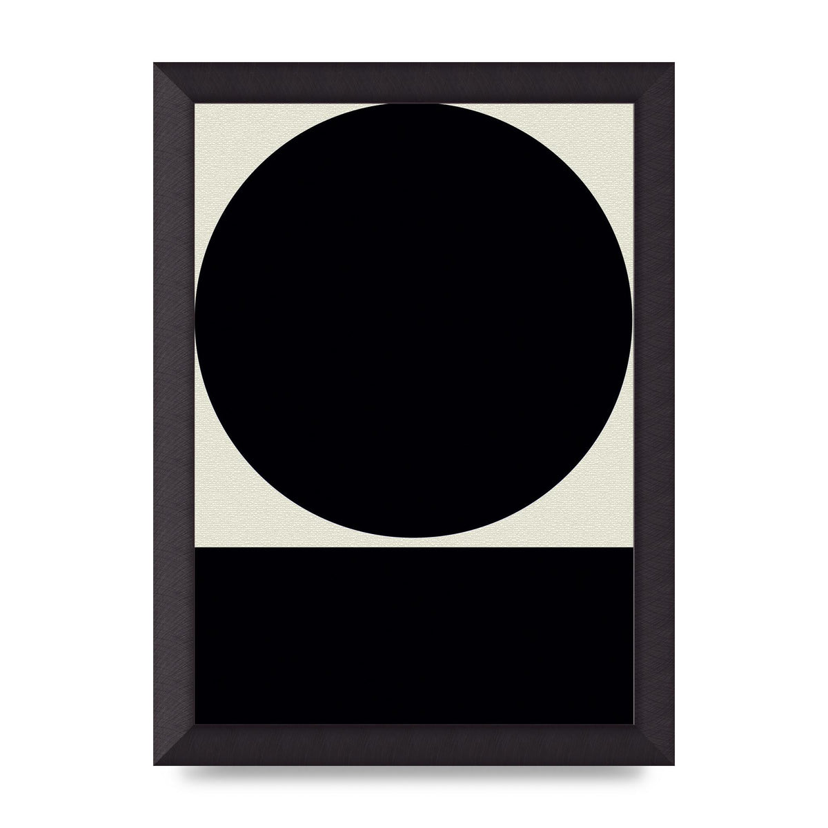Abstract Bold Block Circle Shape Art For The Home - A4 framed