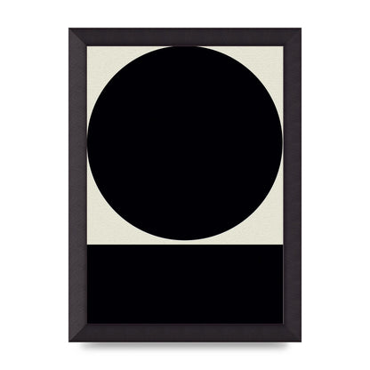 Abstract Bold Block Circle Shape Art For The Home - A4 framed