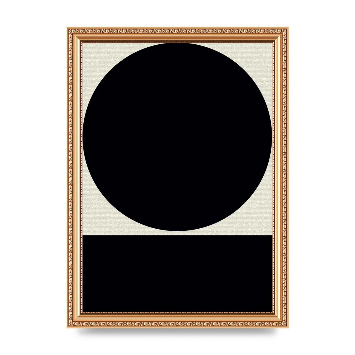 Abstract Bold Block Circle Shape Art For The Home - A4 framed