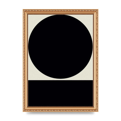 Abstract Bold Block Circle Shape Art For The Home - A4 framed