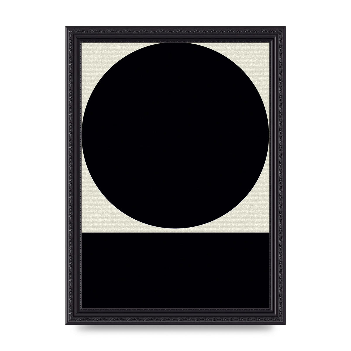 Abstract Bold Block Circle Shape Art For The Home - A4 framed