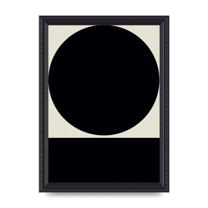 Abstract Bold Block Circle Shape Art For The Home - A4 framed