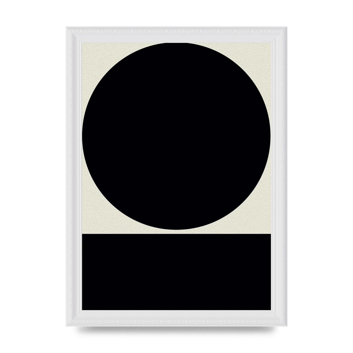 Abstract Bold Block Circle Shape Art For The Home - A4 framed