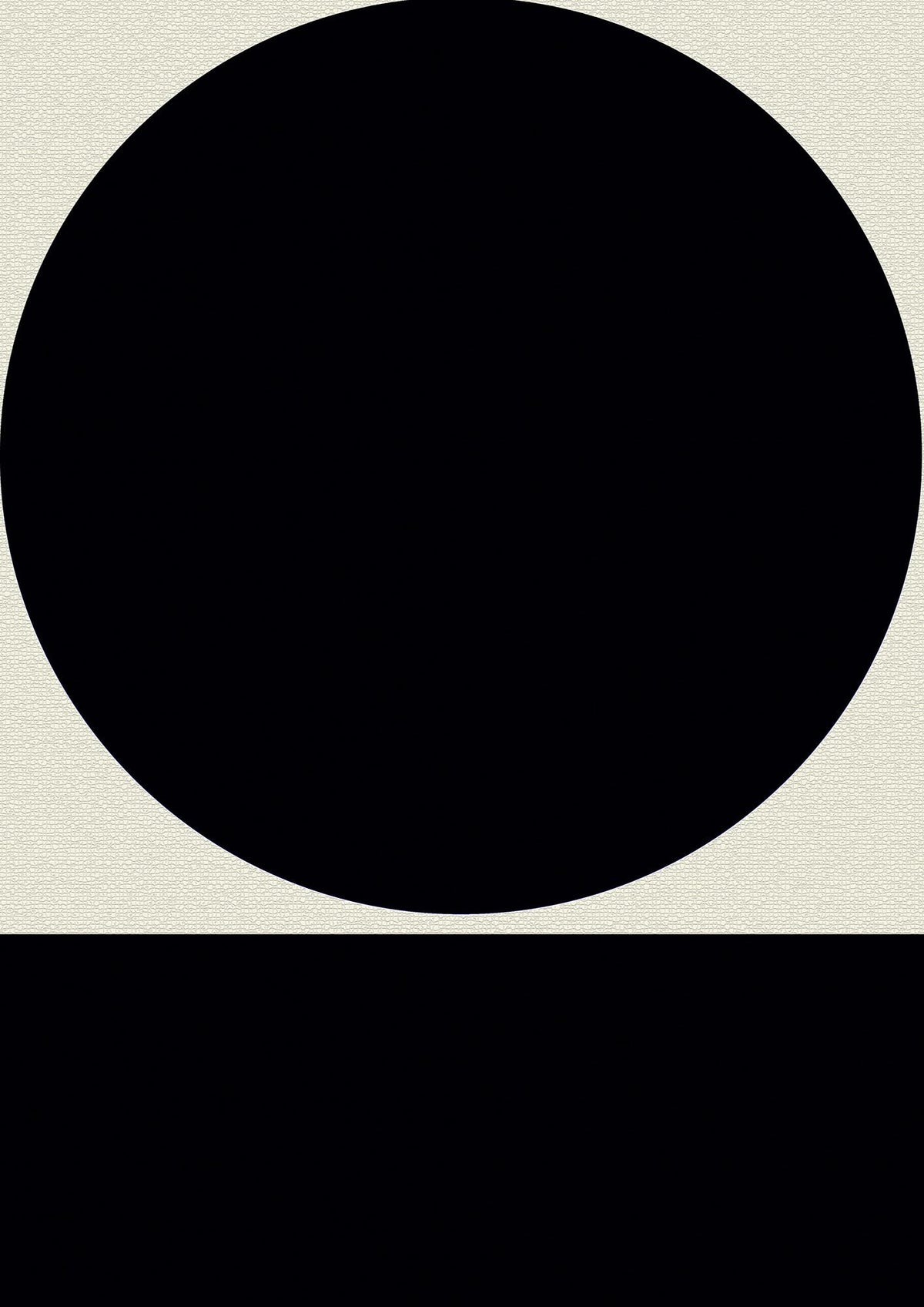 Abstract Bold Block Circle Shape Art For The Home - detail