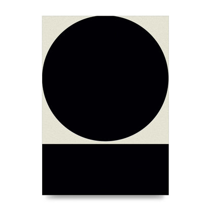 Abstract Bold Block Circle Shape Art For The Home - unframed print