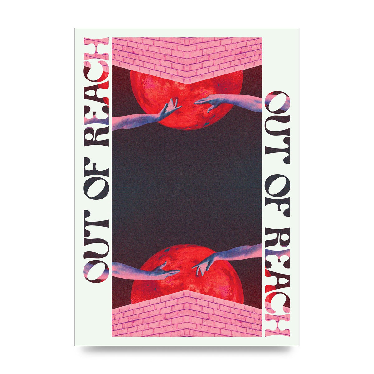Out Of Reach Lofi Retro Music Poster Style" Printed Poster - unframed print