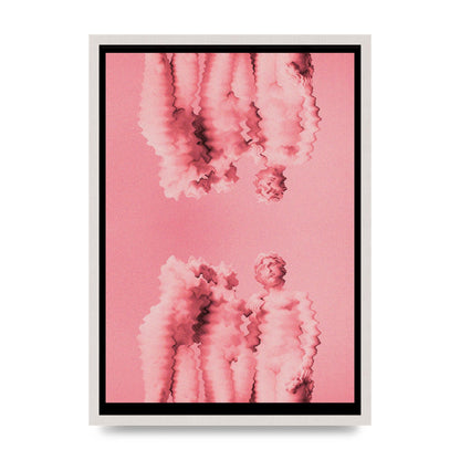 Ripple Statues Pink Trippy Wall Art - A2 framed