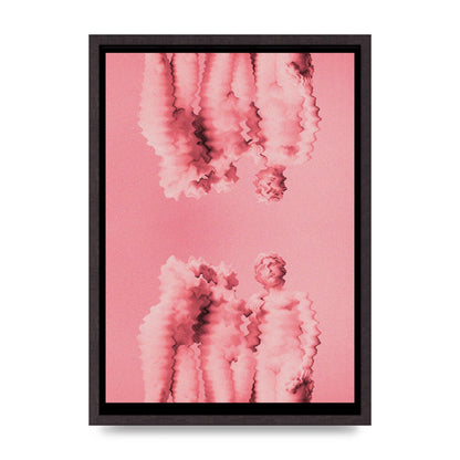 Ripple Statues Pink Trippy Wall Art - A2 framed