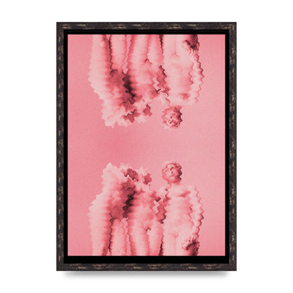 Ripple Statues Pink Trippy Wall Art - A2 framed