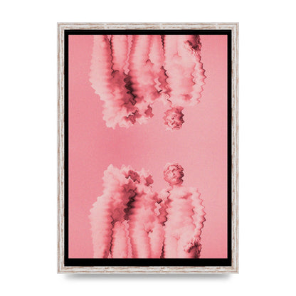 Ripple Statues Pink Trippy Wall Art - A2 framed