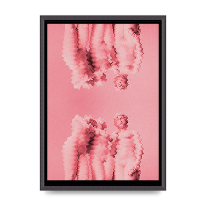 Ripple Statues Pink Trippy Wall Art - A2 framed