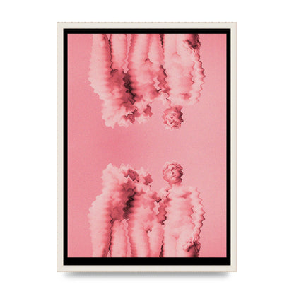 Ripple Statues Pink Trippy Wall Art - A2 framed