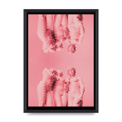 Ripple Statues Pink Trippy Wall Art - A2 framed