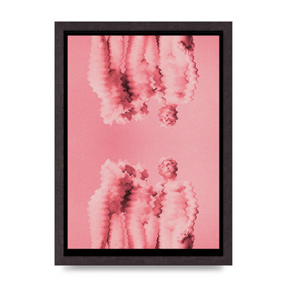 Ripple Statues Pink Trippy Wall Art - A3 framed