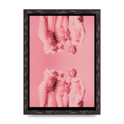 Ripple Statues Pink Trippy Wall Art - A3 framed