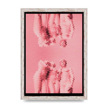 Ripple Statues Pink Trippy Wall Art - A3 framed