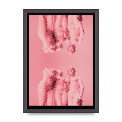 Ripple Statues Pink Trippy Wall Art - A3 framed