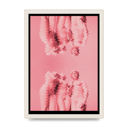 Ripple Statues Pink Trippy Wall Art - A3 framed