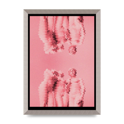 Ripple Statues Pink Trippy Wall Art - A3 framed