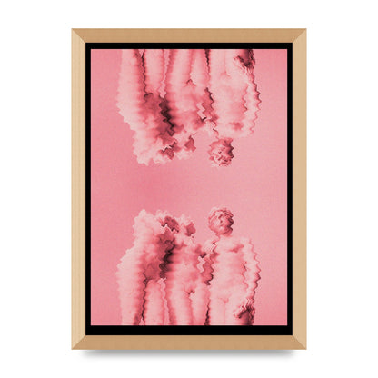 Ripple Statues Pink Trippy Wall Art - A3 framed