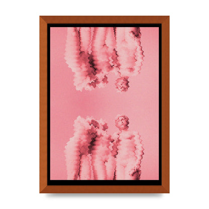 Ripple Statues Pink Trippy Wall Art - A3 framed