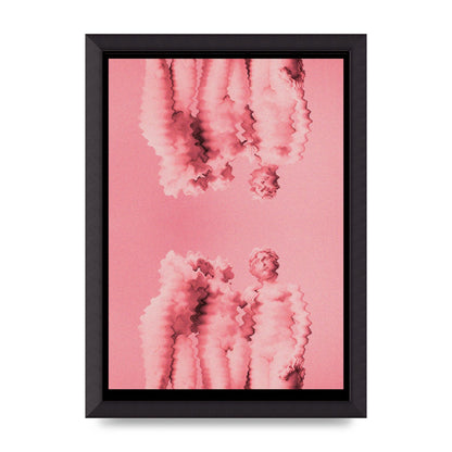 Ripple Statues Pink Trippy Wall Art - A3 framed