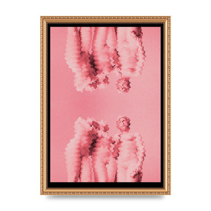 Ripple Statues Pink Trippy Wall Art - A3 framed
