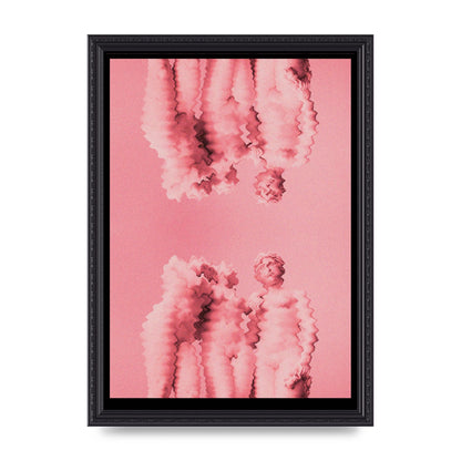 Ripple Statues Pink Trippy Wall Art - A3 framed