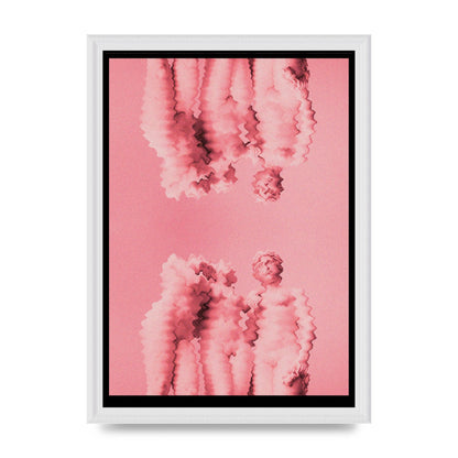 Ripple Statues Pink Trippy Wall Art - A3 framed