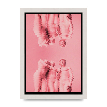 Ripple Statues Pink Trippy Wall Art - A4 framed