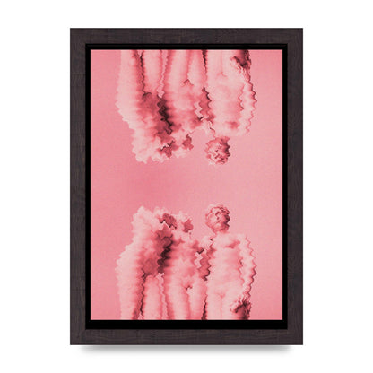 Ripple Statues Pink Trippy Wall Art - A4 framed