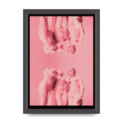Ripple Statues Pink Trippy Wall Art - A4 framed