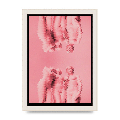 Ripple Statues Pink Trippy Wall Art - A4 framed
