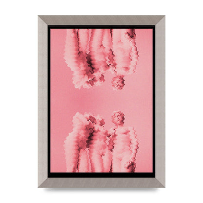 Ripple Statues Pink Trippy Wall Art - A4 framed