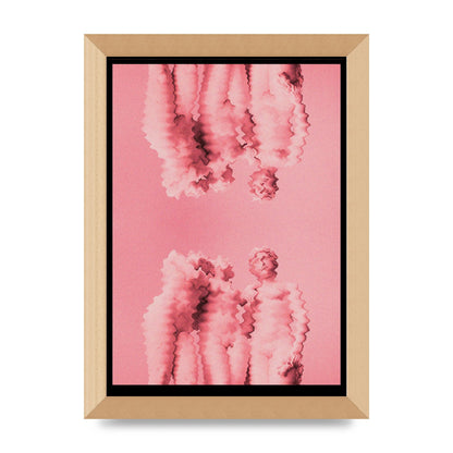 Ripple Statues Pink Trippy Wall Art - A4 framed