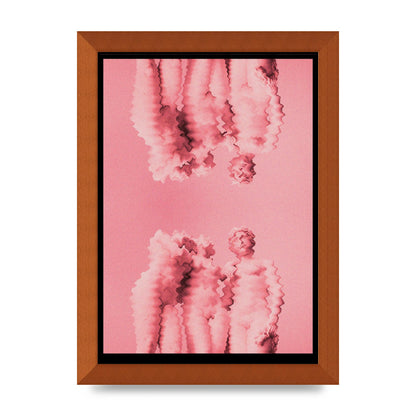 Ripple Statues Pink Trippy Wall Art - A4 framed